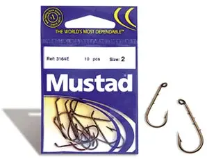 Mustad 3164E-BR Classic Baitholder #8 Bronze 10 stk 