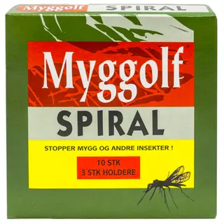 Myggolf Spiral Myggolf beskytter mot mygg og knott 10pk