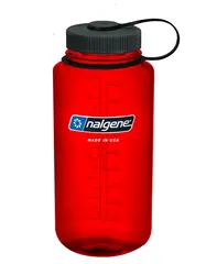 Nalgene 1L Wide Mouth Sustain Red 1 liter drikkeflaske med vid &#229;pning