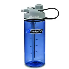 Nalgene Multidrink Sustain Blue 0,6 L Allsidig drikkeflaske med to drikkem&#229;ter