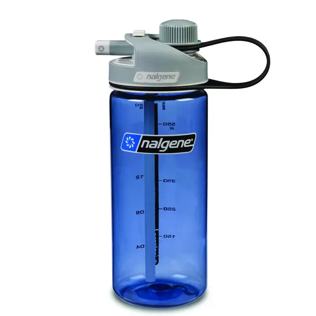 Nalgene Multidrink Sustain Blue 0,6 L Allsidig drikkeflaske med to drikkemåter 