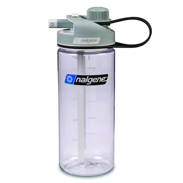 Nalgene Multidrink Sustain Clear 0,6 L Allsidig drikkeflaske med to drikkemåter 