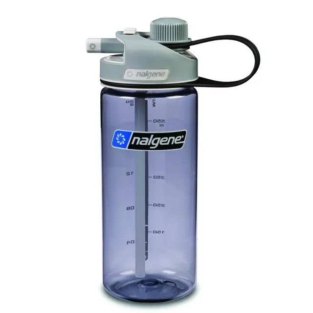 Nalgene Multidrink Sustain Grey 0,6 L Allsidig drikkeflaske med to drikkemåter 