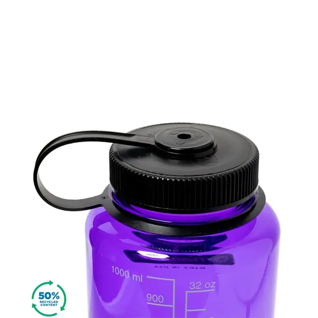 Nalgene 1L Wide Mouth Sustain Purple 1 liter drikkeflaske med vid åpning 