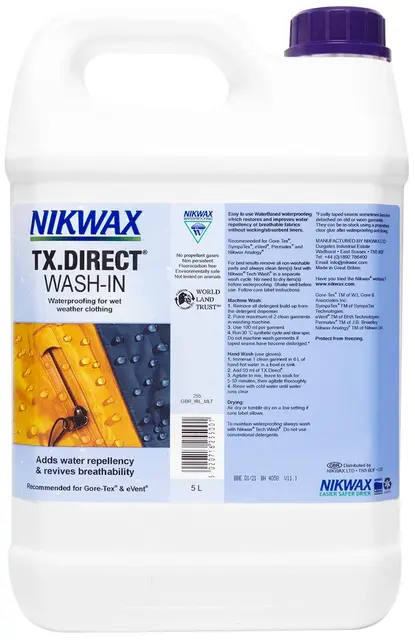 Nikwax TX.Direct Wash-in 5L Impregnering til Gore-Tex 