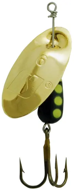 Sølvkroken Spesial Spinner GO/BL 4g Kjøp 8 spinnere få en gratis slukboks 