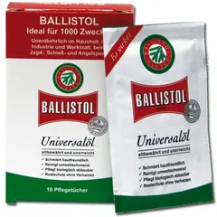Ballistol Oljeserviett (vipes) 10-pk Universaloljen i geniale v&#229;tservietter