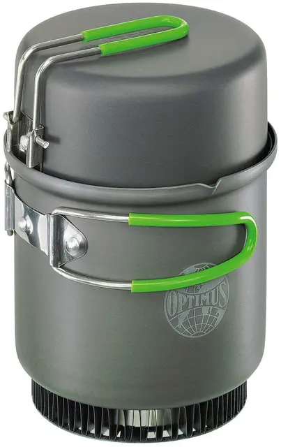 Optimus Elektra FE Cook System 0,95l Komplett, brenner, kjele, vindskjerm 