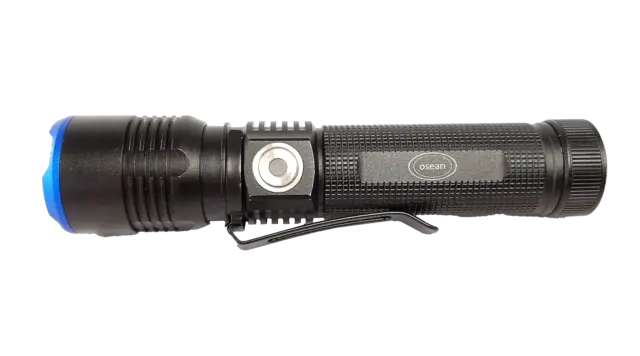 Osean Oppladbar lykt m/ladebase 600 lumen 