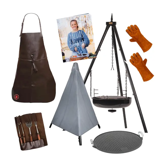 Espegard Bålpanne 60 Grill Edition Alt du trenger for å lage bålpannemat 