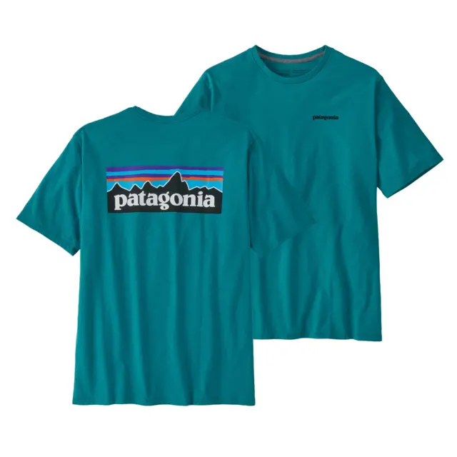 Patagonia M P-6 Logo Responsibili-Tee S Belay Blue T-skjorte med patagonia logo 