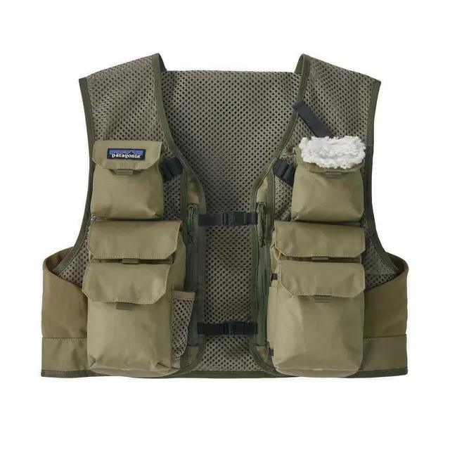 Patagonia Stealth Pack Vest Sage Khaki Small/Medium Praktisk meshvest 