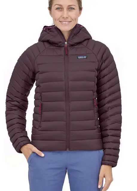 Patagonia W's Down Sweater Hoody XS Obsidian Plum 