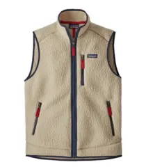 Patagonia M Retro Pile Vest S El Cap Khaki fleecevest til herre