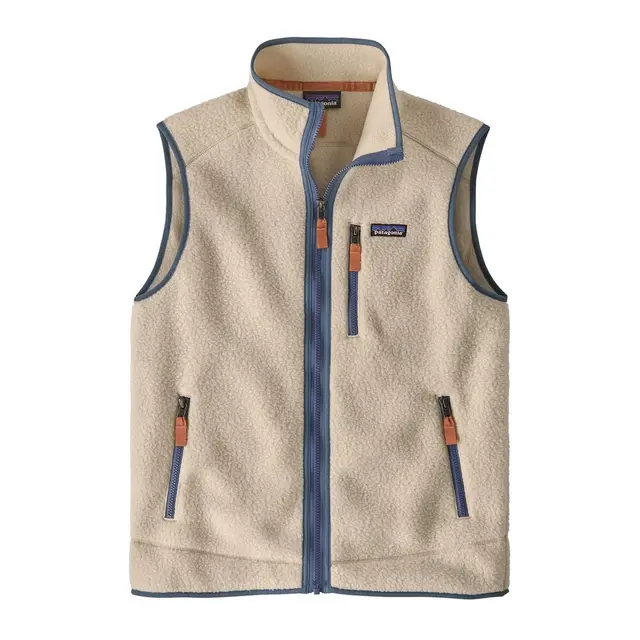 Patagonia Retro Pile Vest S Dark Natural w/Utility Blue 
