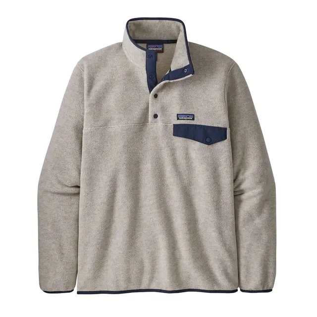 Patagonia M LW Synchilla Snap-T S Oatmeal Heather fleecegenser til herre 