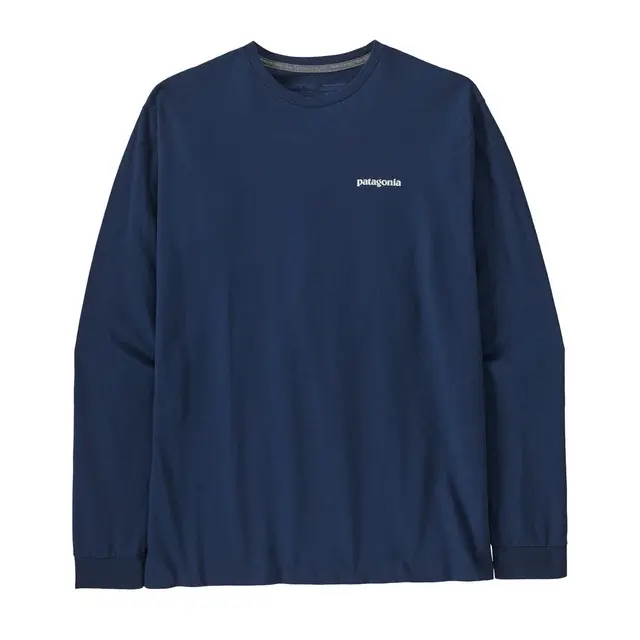 Patagonia M L/S Home Water Trout S Responsibili-Tee t-skjorte i Lagom Blue 