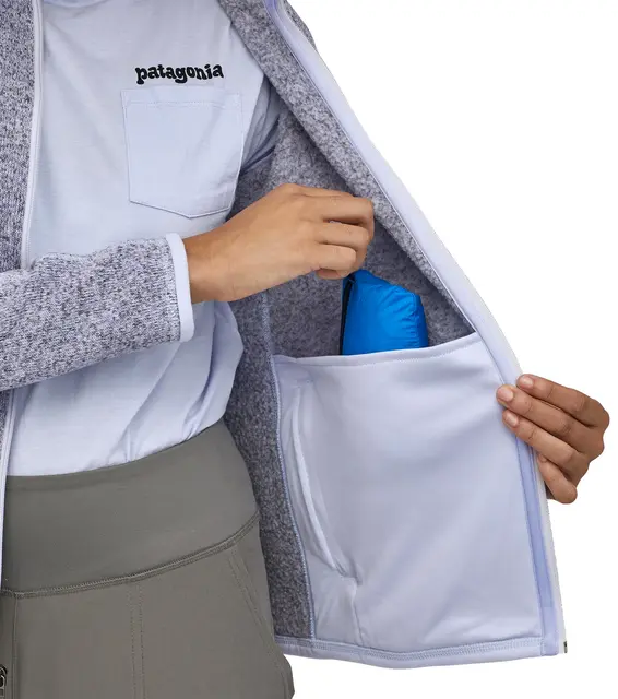 Patagonia W Better Sweater Jkt XS Fleecejakke, Birch White, dame 