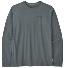 Patagonia LS P-6 Responsibili-Tee S Nouveau Green LongSleeve logo t-shirt