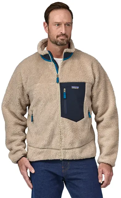 Patagonia M Classic Retro-X Jkt S Natural klassisk fleecejakke til herre 