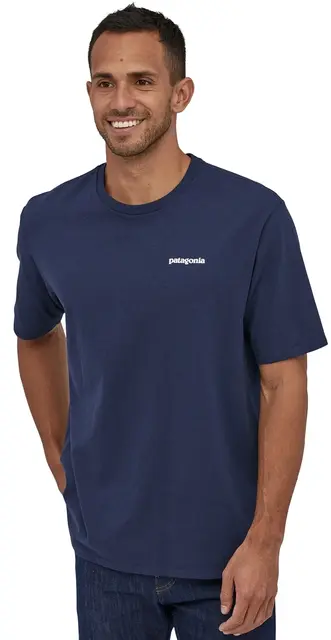 Patagonia M P-6 Logo Responsibili-Tee XS Classic Navy T-skjorte med patagonialogo 