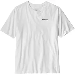 Patagonia M P-6 Logo Responsibili-Tee S White T-skjorte med Patagonia logo