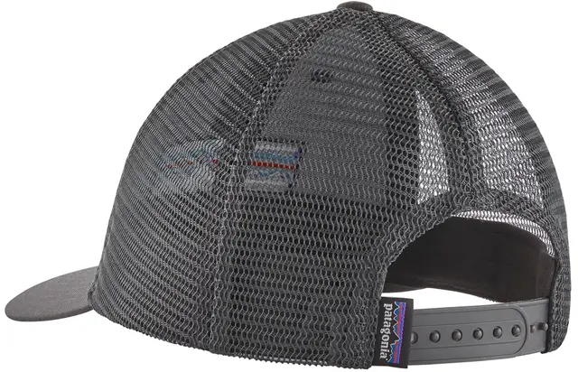 Patagonia P-6 Logo LoPro Trucker Hat Forge Grey, klassisk cap 