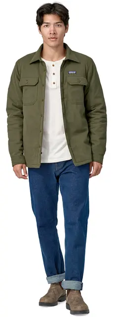 Patagonia Fjord Flannel Jacket S Basin Green 