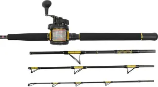 Penn Squall Travel Lever Drag Havfiskesett 4-delt 7&#39; 20-30lb