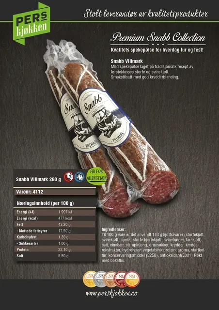 Pers Kjøkken Premium Snabb Villmark Premium snabb med smak av villmarken 