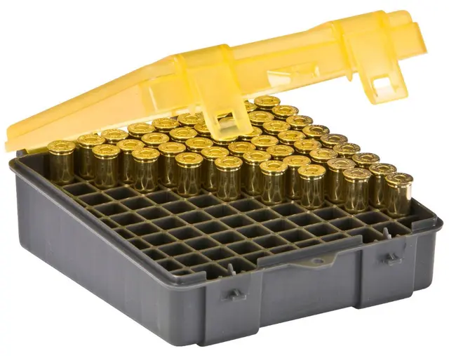 Plano Handgun Ammo Case 122500 38 S&Wl Robust oppbevaringsboks for ammunisjon 