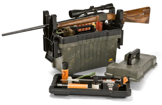 Plano Shooter's Case Pussebenk og oppbevaringskoffert i ett 