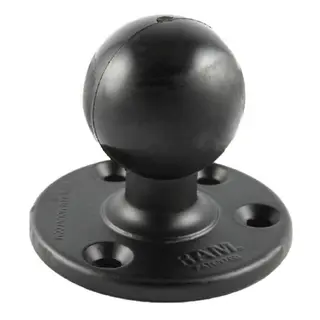 RAM Large Round Plate With Ball - D Size En adapter til D st&#248;rrelse