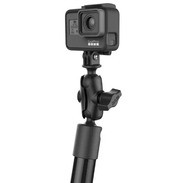 RAM Tough-Pole w/Universal Camera Mount Kort dobbel socket arm 
