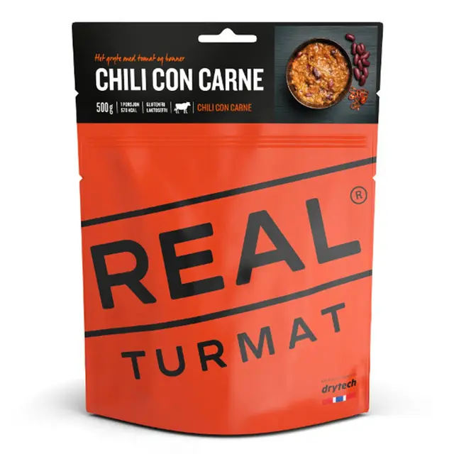 Real Turmat Chili Con Carne 5-pack Turmat til små turgrupper 
