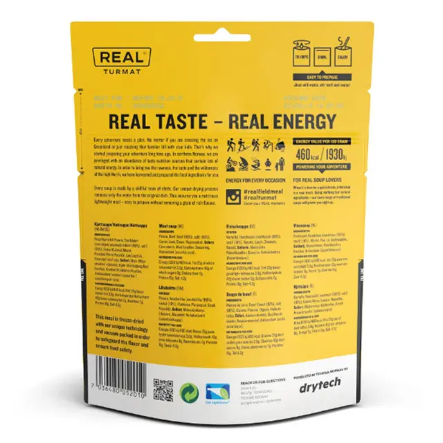 Real Turmat Kjøttsuppe Klassiker med oksekjøtt og rotgrønnsaker 