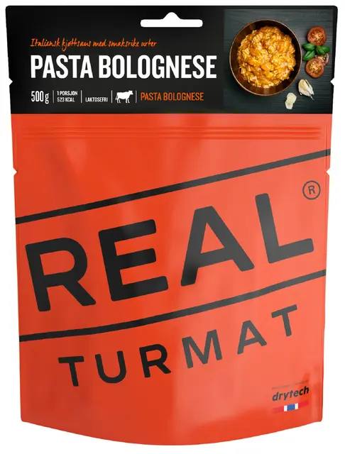 Real Turmat Pasta Bolognese Italiensk kjøttsaus med smaksrike urter 