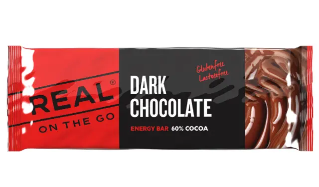 Real On the Go Dark Chocolate 50g Mørk sjokolade med 60% god kakao 