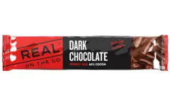 Real On The Go Dark Chocolate 25g M&#248;rk sjokolade med 60% god kakao