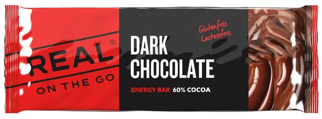 Real On the Go Dark Chocolate 50g Mørk sjokolade med 60% god kakao 