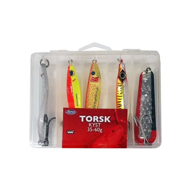 Remen Torsk Kyst 35-60g Sluksett til torskefiske langs kysten 