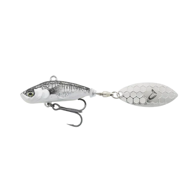 Savage Gear 3D Sticklebait Spin 9g Black Silver 