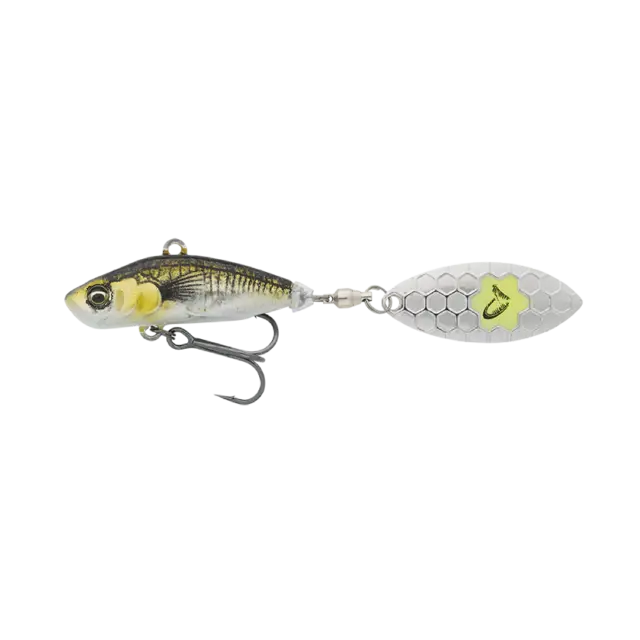Savage Gear 3D Sticklebait Spin 9g Green Silver Ayu 