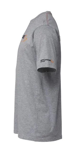 Savage Gear Signature Logo T-Shirt S Blue Melange 