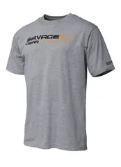 Savage Gear Signature Logo T-Shirt S Grey Melange