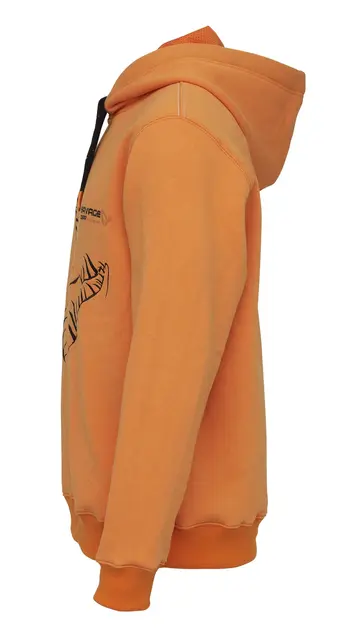 Savage Gear Mega Jaw Hoodie M Komfortabel hettegenser, Sun Orange 