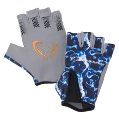 Savage Gear Marine Half Glove M Sea Blue, Fingerl&#248;s Hanske