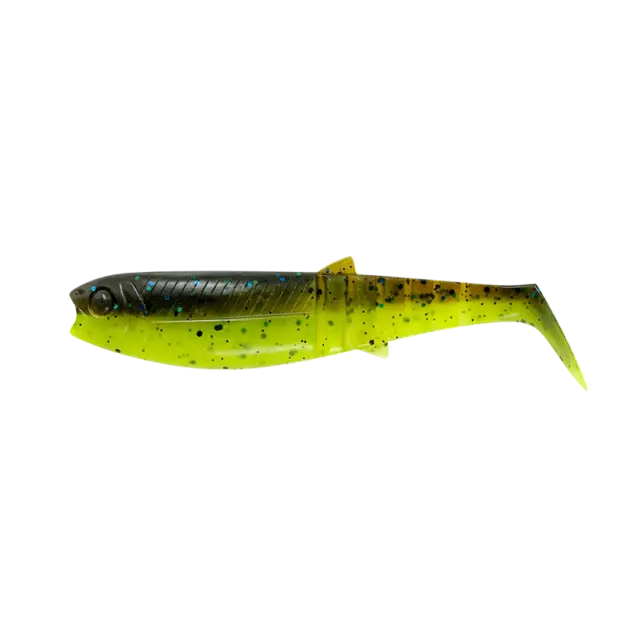 Savage Gear Cannibal Shad 6,8cm 3g Chartreuse Pumpkin 5-pack 