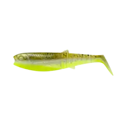 Savage Gear Cannibal Shad 6,8cm 3g Green Pearl Yellow 5-pack