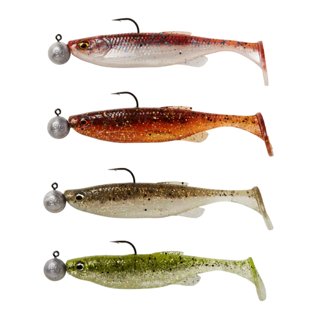 SG Fat Minnow T-Tail RTF 7,5cm 7,5g #1/0 Ready to fish Clearwater Mix Sinking 